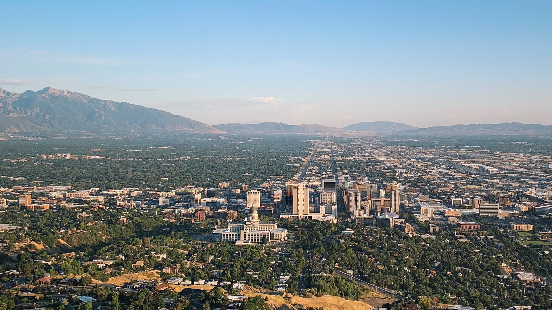 Salt Lake City skyline and area